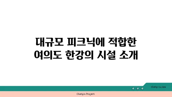 대규모 피크닉 장소: 테이블뷰에서 즐기는 여의도 한강공원 명당