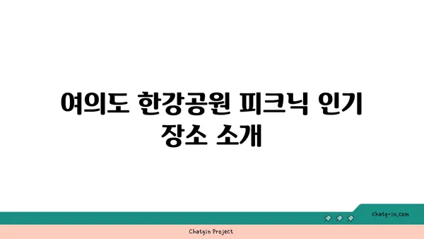 여의도 한강공원 텐트 대여와 그늘막 피크닉 규정 알아두기