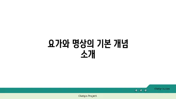 요가와 명상의 차이와 공통점