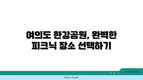 여의도 한강공원 피크닉 시간을 즐길 수 있는 방법