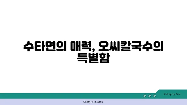 오씨칼국수 도룡점: 수타면으로 만든 맛있는 칼국수