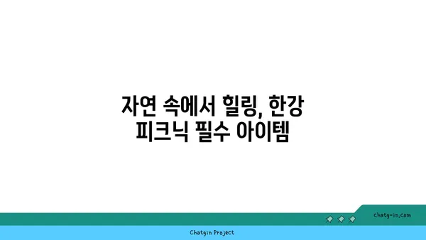 한강 공원에서 꼭 방문해야 할 텐트 대여 및 피크닉 명소