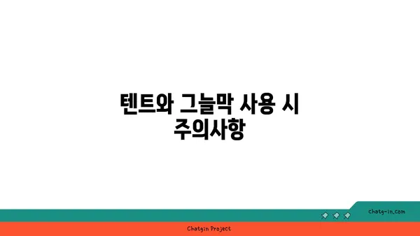 여의도 한강공원 텐트 대여와 그늘막 피크닉 규정 알아두기