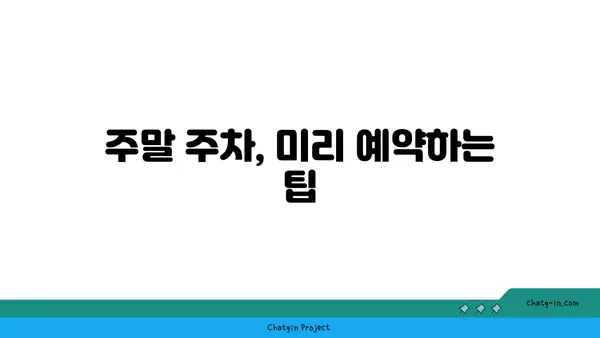 주차부터 계획적으로! 여의도 한강공원 피크닉 주차 꿀팁