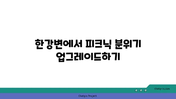 한강변 여의도에서 바비큐 피크닉: 자연의 포옹 속에서 즐기기