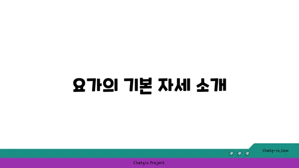 요가 초보자를 위한 필수 자세 가이드