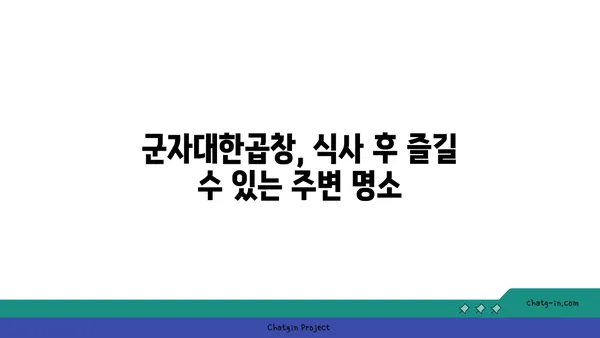 한빛탑 근처 군자대한곱창 대전 엑스포 곱창맛집