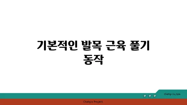 발목 근육 긴장을 풀어주는 요가 스트레칭 추천