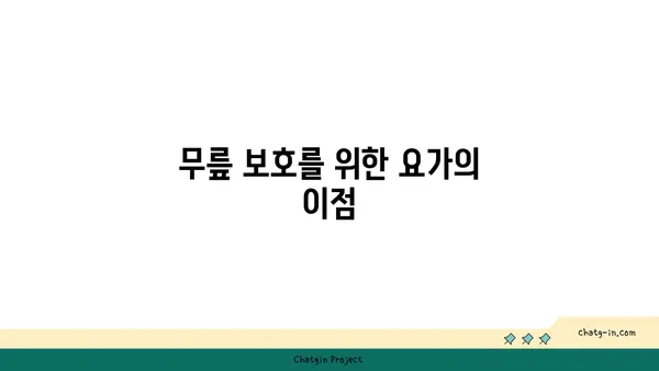 무릎 건강을 위한 요가 스트레칭 루틴 추천