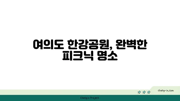 여의도 한강공원에서 돗자리, 텐트, 음식 한번에 해결하는 테이블뷰 피크닉