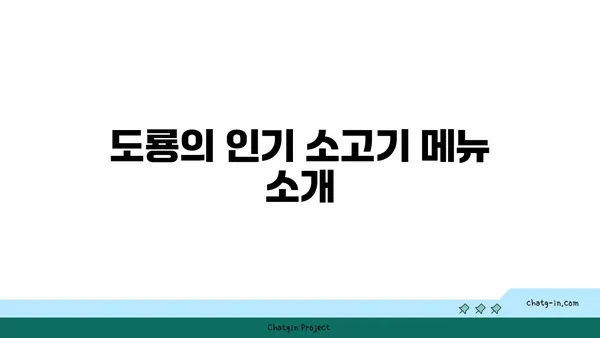 신상 소고기 맛집 야끼니꾸 도룡의 감성 술집