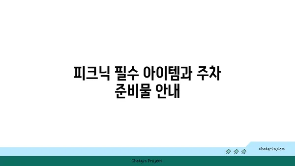 주차부터 계획적으로! 여의도 한강공원 피크닉 주차 꿀팁