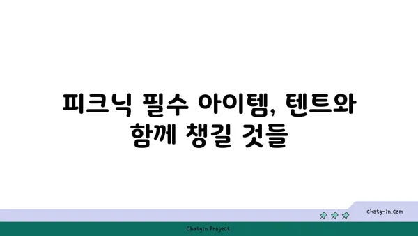 감성적인 피크닉을 위한 여의도 한강공원 텐트 대여 가이드