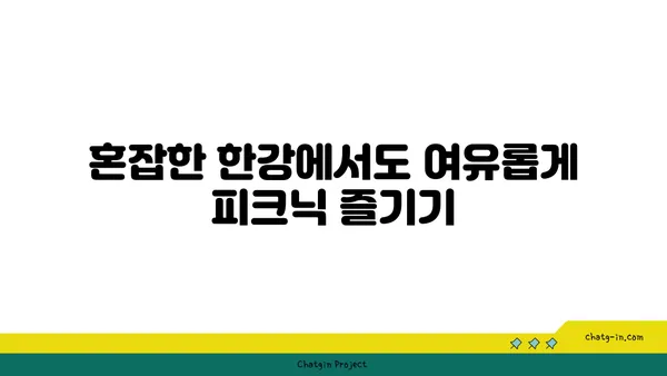 한강 피크닉 테이블뷰: 돗자리, 텐트, 음식까지 한번에 배달