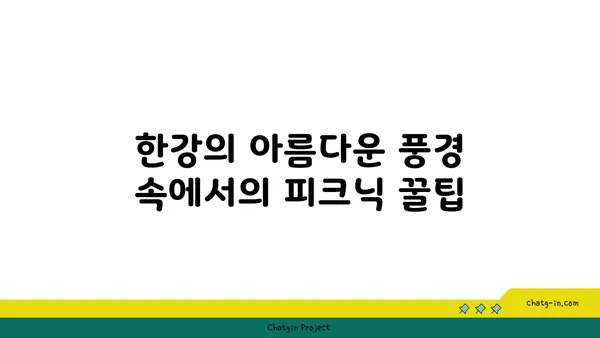 가족과 함께하는 한강변 바비큐 피크닉