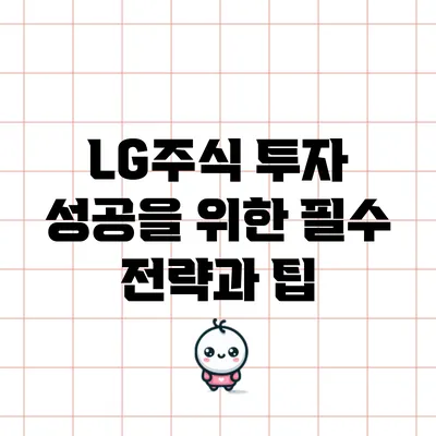 LG주식 투자 성공을 위한 필수 전략과 팁