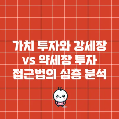 가치 투자와 강세장 vs 약세장 투자 접근법의 심층 분석