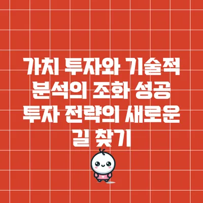 가치 투자와 기술적 분석의 조화: 성공 투자 전략의 새로운 길 찾기