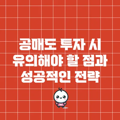 공매도 투자 시 유의해야 할 점과 성공적인 전략