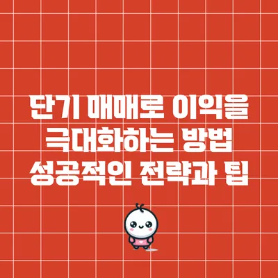 단기 매매로 이익을 극대화하는 방법: 성공적인 전략과 팁