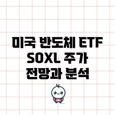 미국 반도체 ETF SOXL 주가 전망과 분석