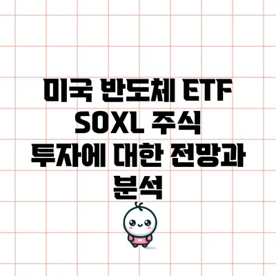 미국 반도체 ETF SOXL 주식 투자에 대한 전망과 분석