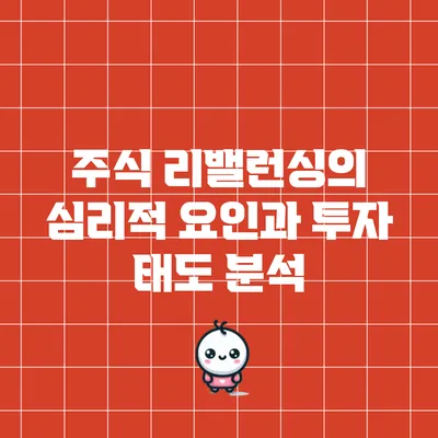 주식 리밸런싱의 심리적 요인과 투자 태도 분석