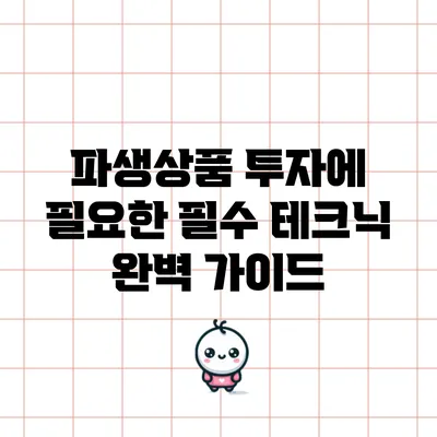 파생상품 투자에 필요한 필수 테크닉 완벽 가이드