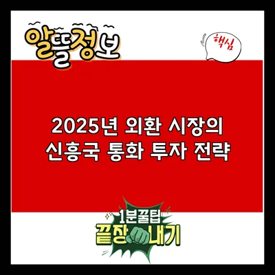 2025년 외환 시장의 신흥국 통화 투자 전략