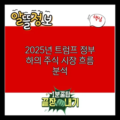 2025년 트럼프 정부 하의 주식 시장 흐름 분석