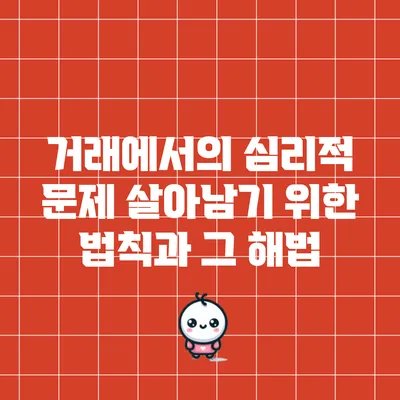 거래에서의 심리적 문제: 살아남기 위한 법칙과 그 해법