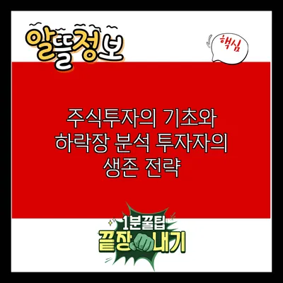 주식투자의 기초와 하락장 분석: 투자자의 생존 전략