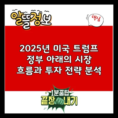 2025년 미국 트럼프 정부 아래의 시장 흐름과 투자 전략 분석