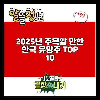 2025년 주목할 만한 한국 유망주 TOP 10