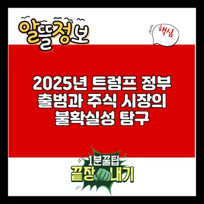 2025년 트럼프 정부 출범과 주식 시장의 불확실성 탐구