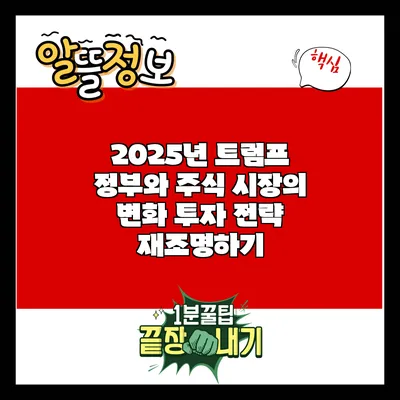 2025년 트럼프 정부와 주식 시장의 변화: 투자 전략 재조명하기