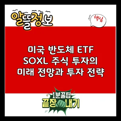 미국 반도체 ETF SOXL 주식 투자의 미래 전망과 투자 전략