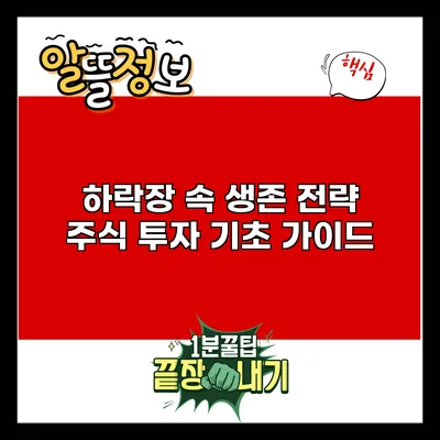 하락장 속 생존 전략: 주식 투자 기초 가이드