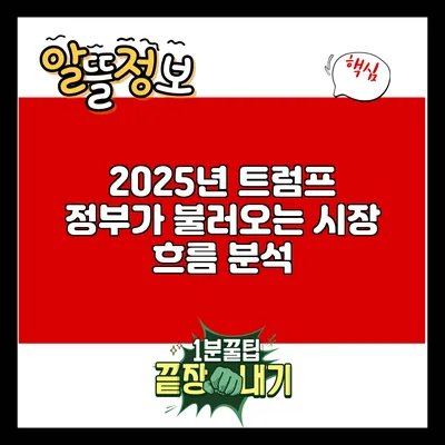 2025년 트럼프 정부가 불러오는 시장 흐름 분석